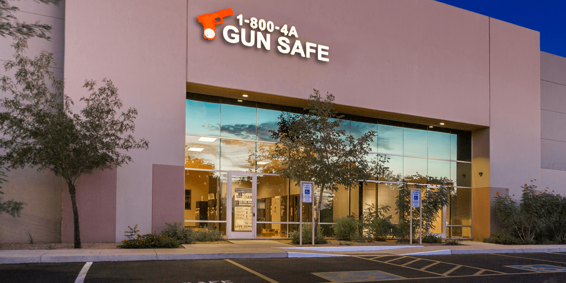 800 4 a gun safe showroom