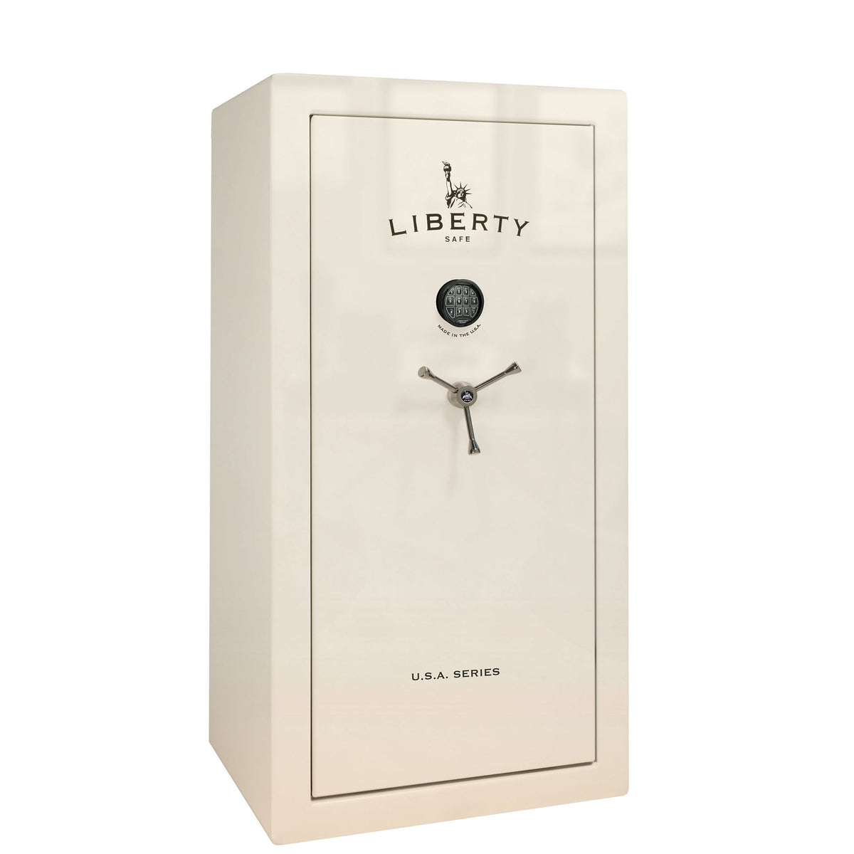USA Series | Level 3 Security | 60 Minute Fire Rating | 30 | Dimensions: 60.5&quot;(H) x 30&quot;(W) x 22&quot;(D) | White Gloss | Electronic Lock - closed