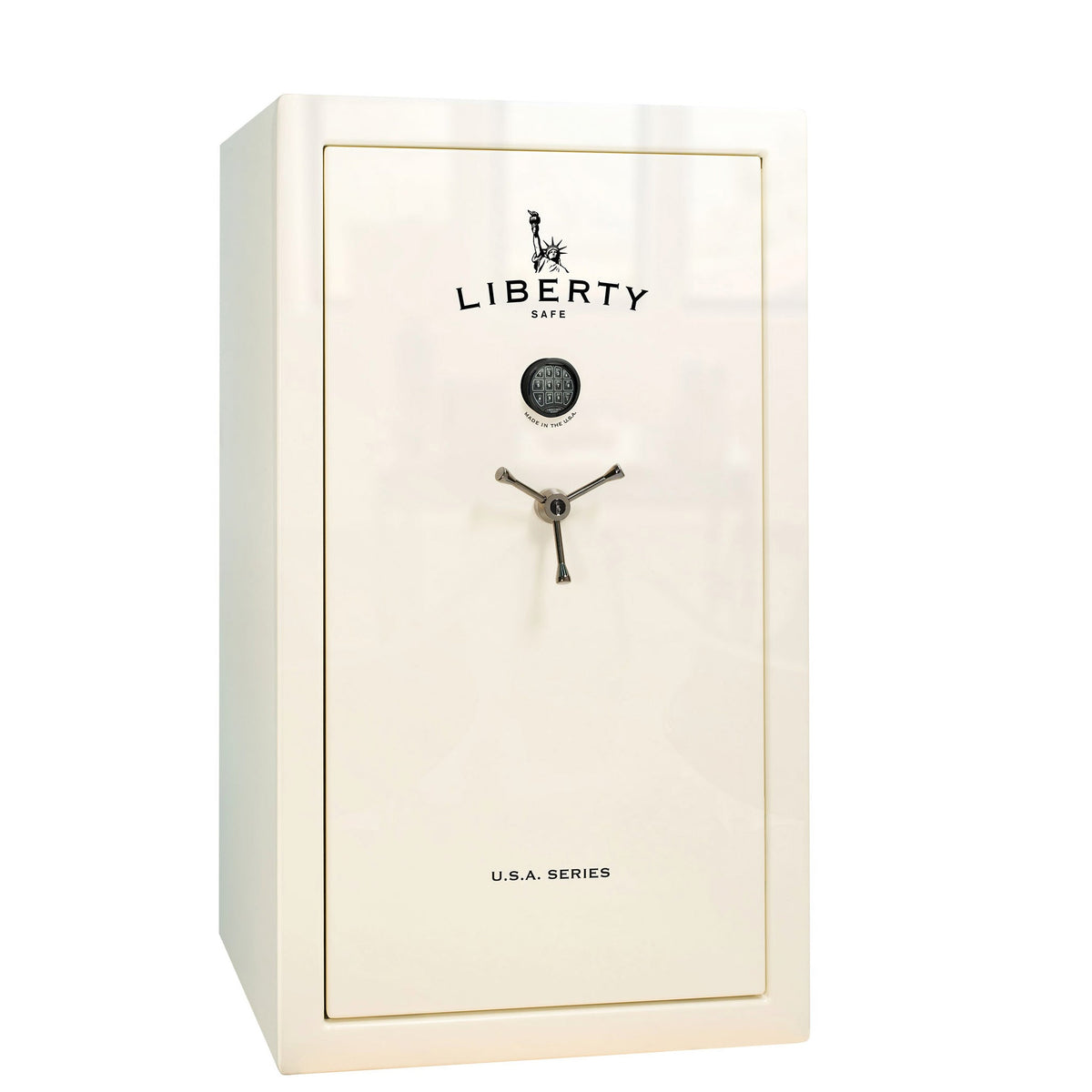 USA Series | Level 3 Security | 60 Minute Fire Rating | 36 | Dimensions: 60.5&quot;(H) x 36&quot;(W) x 22&quot;(D) | White Gloss | Electronic Lock - closed