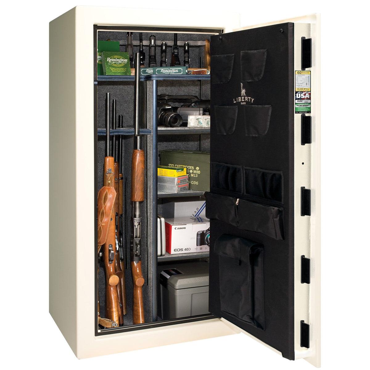 USA Series | Level 3 Security | 60 Minute Fire Rating | 30 | Dimensions: 60.5&quot;(H) x 30&quot;(W) x 22&quot;(D) | White Gloss | Electronic Lock - Open